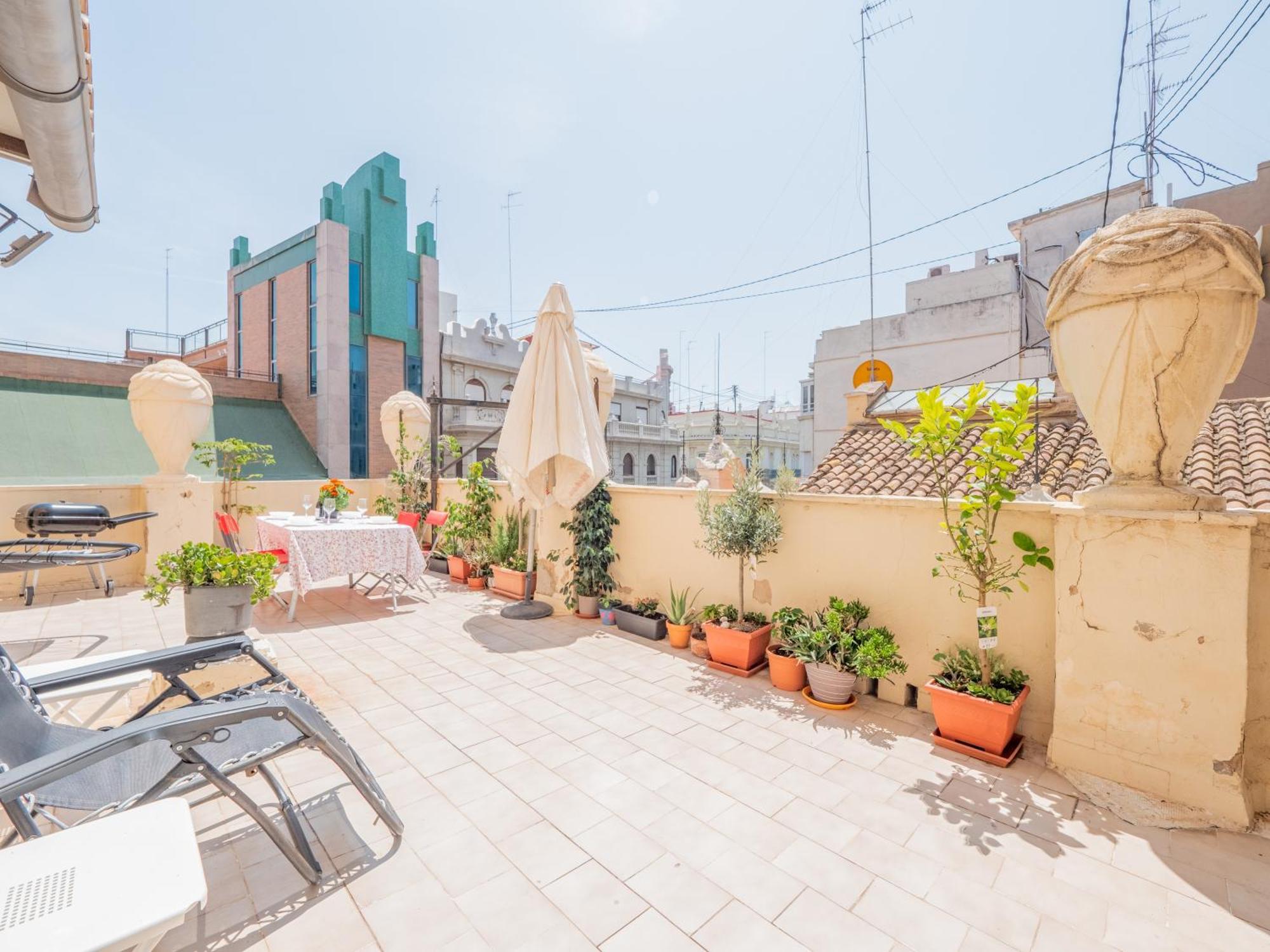 Atico De Lujo Plaza Ayuntamiento Apartment บาเลนเซีย ภายนอก รูปภาพ