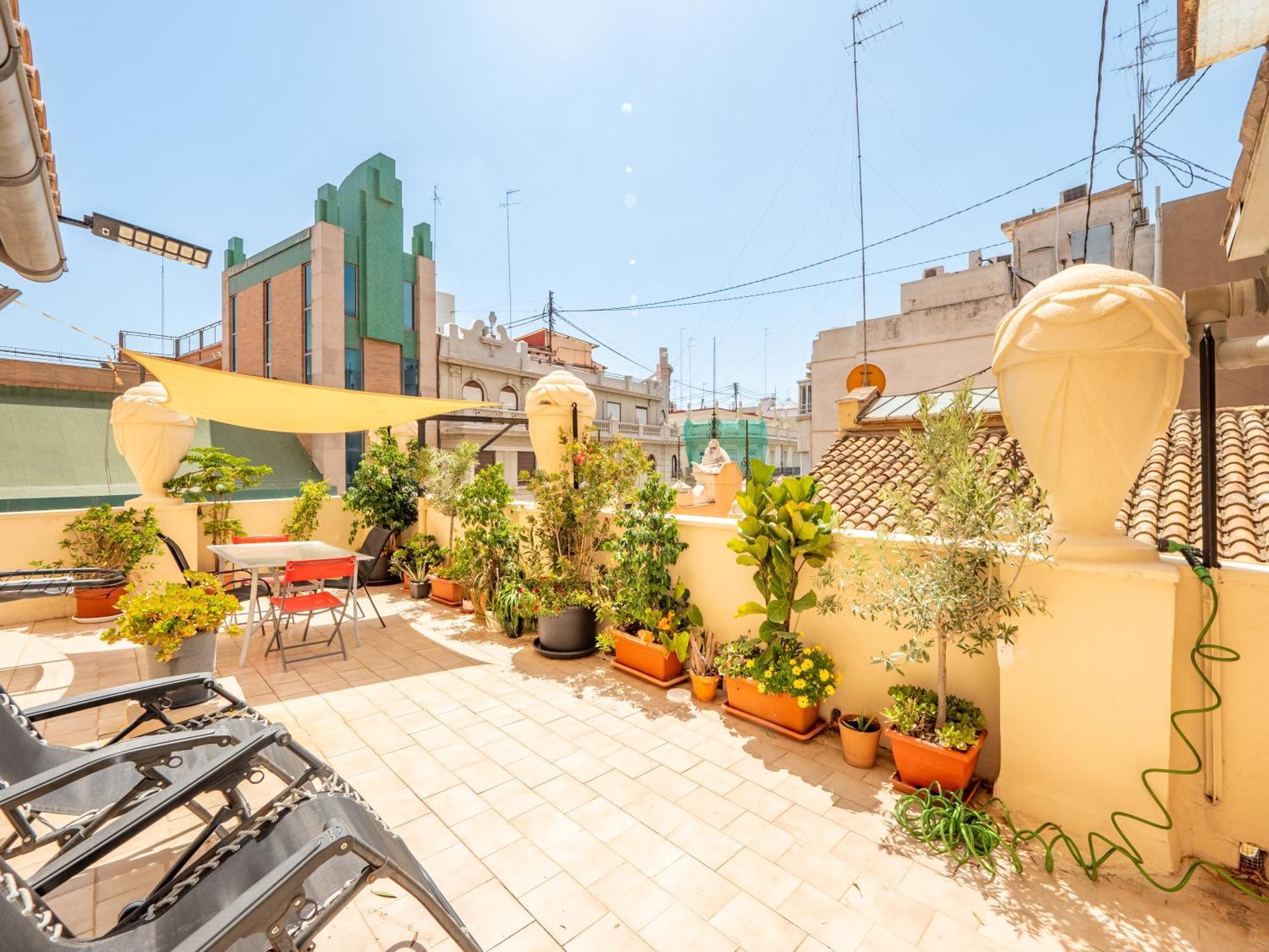 Atico De Lujo Plaza Ayuntamiento Apartment บาเลนเซีย ภายนอก รูปภาพ