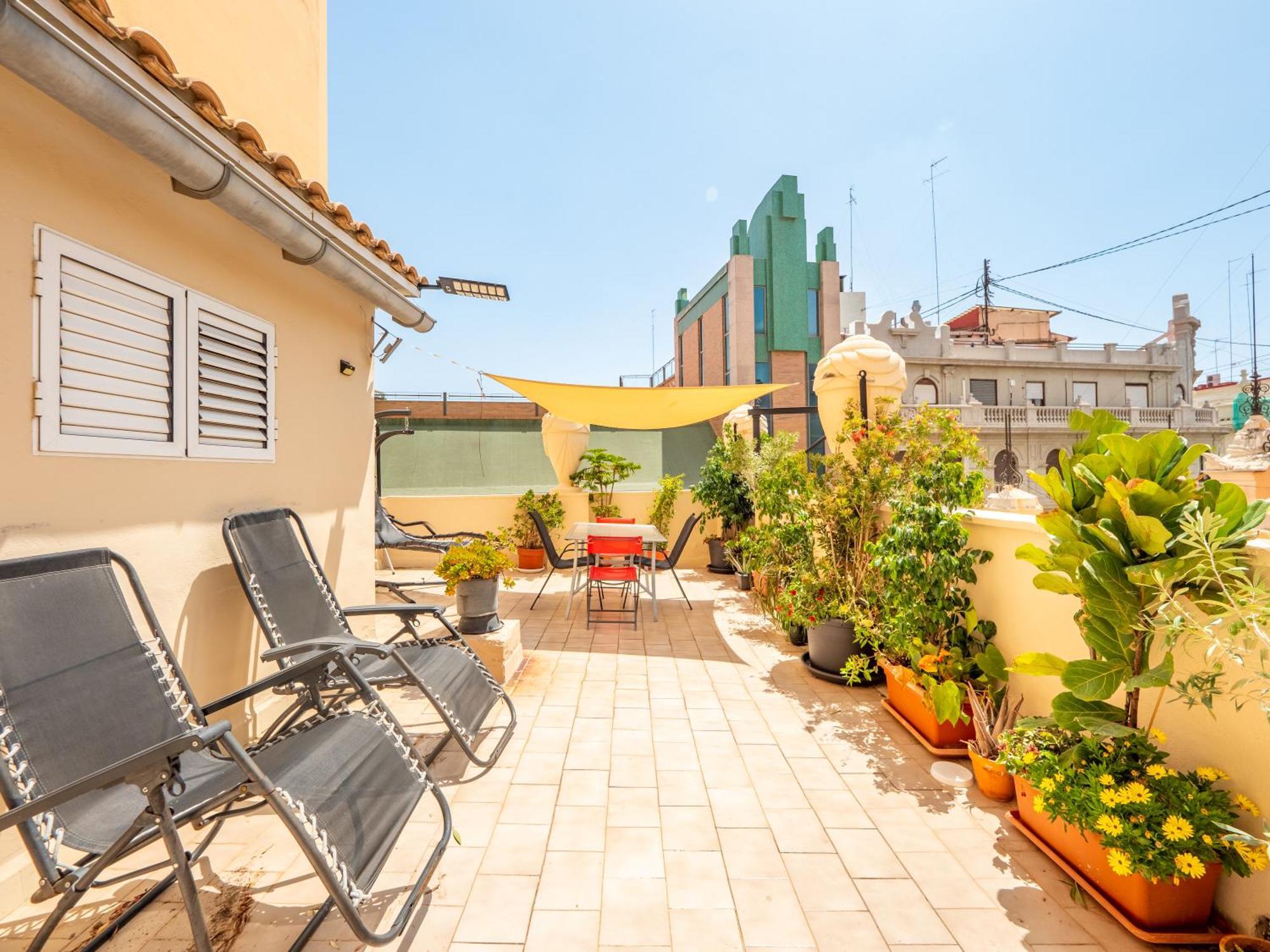 Atico De Lujo Plaza Ayuntamiento Apartment บาเลนเซีย ภายนอก รูปภาพ